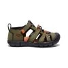 Keen Little Kids' Seacamp II CNX | Dark Olive/Gold Flame -Shoes Haven Shop 07908dc5b10681683a7e1a0f3bef8ed5c351e1e3