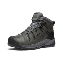 Keen Men's Flint II Waterproof Mid (Soft Toe) | Steel Grey/Tortoise Shell -Shoes Haven Shop 0a5aa2cbdd6f678b113fe5f415db1b2df010ced6