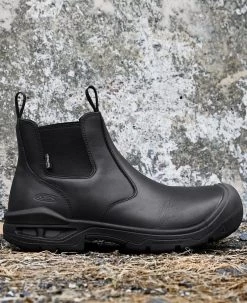 Keen Men's Juneau Romeo Waterproof Boot (Carbon-Fiber Toe) | Black/Black -Shoes Haven Shop 1025581 PDP RightImage