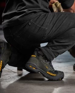 Keen Men's Troy 6" Waterproof Boot (Carbon-Fiber Toe) | Magnet/Black -Shoes Haven Shop 1025697 PDP LeftImage