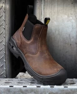 Keen Men's Juneau Romeo Waterproof (Soft Toe) | Dark Earth/Black -Shoes Haven Shop 1025703 PDP LeftImage