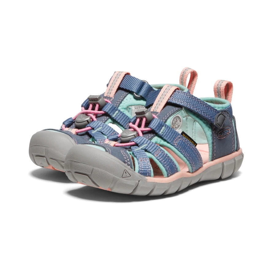 Keen Little Kids' Seacamp II CNX | Flint Stone/Ocean Wave 4 Keen Little Kids' Seacamp II CNX | Flint Stone/Ocean Wave - Image 2