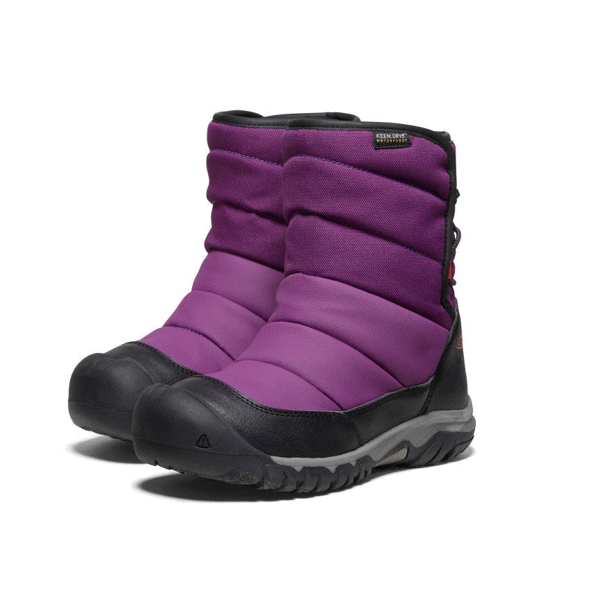 Keen Big Kids' Puffrider Waterproof Winter Boot | Charisma/Orange 4 Keen Big Kids' Puffrider Waterproof Winter Boot | Charisma/Orange - Image 2