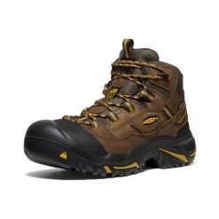 Keen Men's Braddock Waterproof Mid (Steel Toe) | Cascade Brown/Tawny Olive -Shoes Haven Shop 2935367ba758013f6362907d0f7d6423765b2f65