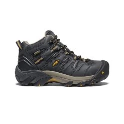 Keen Women's Lansing Waterproof Mid (Steel Toe) | Raven/Tawny Olive