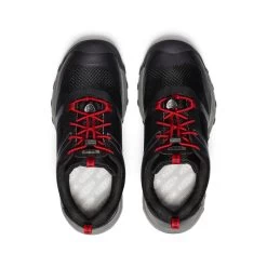 Keen Big Kids' Wanduro Waterproof Shoe | Black/Ribbon Red -Shoes Haven Shop 343599defeba31bd3e8c7cda6f2ab5191dccb961