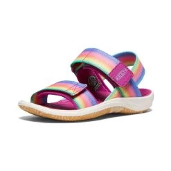 Keen Little Kids' Elle Backstrap | Rainbow/Festival Fuchsia -Shoes Haven Shop 356547de3708de5b9ae54ec61cd3d8dcc26dfeb0