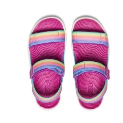 Keen Big Kids' Elle Backstrap | Rainbow/Festival Fuchsia -Shoes Haven Shop 3a18fac897c6e19279b811222d207b758d9679f1