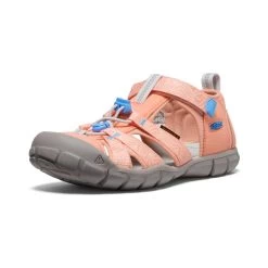Keen Big Kids' Seacamp II CNX | Papaya Punch/Marina -Shoes Haven Shop 3a38d74890159386c1ecc16b8ce05c2d7596b354