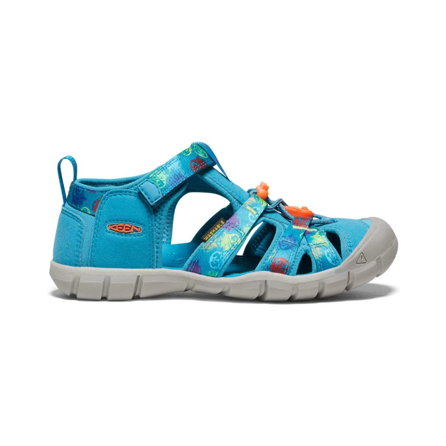 Keen Big Kids' Seacamp II CNX X Smokey Bear | Smokey Bear/Fjord Blue 3 Keen Big Kids' Seacamp II CNX X Smokey Bear | Smokey Bear/Fjord Blue