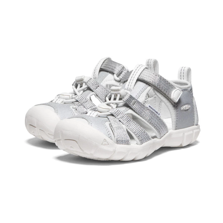 Keen Little Kids' Seacamp II CNX | Silver/Star White 4 Keen Little Kids' Seacamp II CNX | Silver/Star White - Image 2