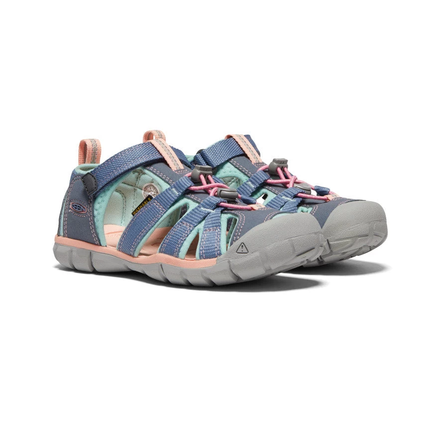 Keen Big Kids' Seacamp II CNX | Flint Stone/Ocean Wave 4 Keen Big Kids' Seacamp II CNX | Flint Stone/Ocean Wave - Image 2