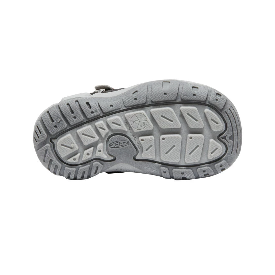 Keen Little Kids' Knotch Hollow Sneaker | Steel Grey/Safety Orange 6 Keen Little Kids' Knotch Hollow Sneaker | Steel Grey/Safety Orange - Image 4