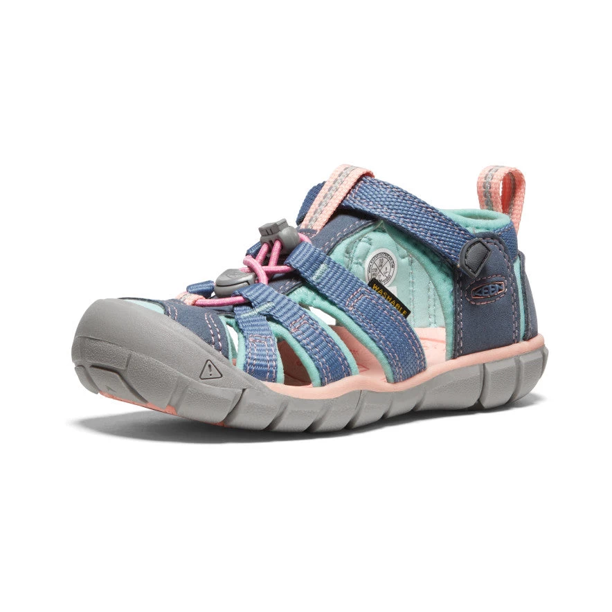 Keen Little Kids' Seacamp II CNX | Flint Stone/Ocean Wave 5 Keen Little Kids' Seacamp II CNX | Flint Stone/Ocean Wave - Image 3