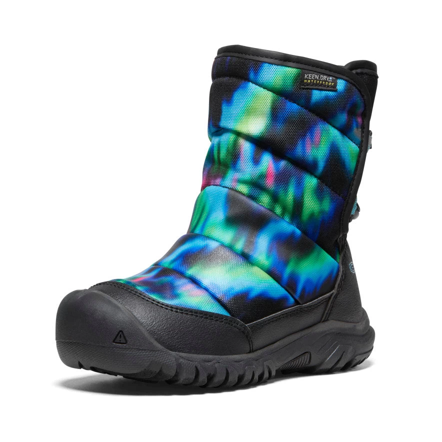 Keen Little Kids' Puffrider Waterproof Winter Boot | Northern Lights/Black 5 Keen Little Kids' Puffrider Waterproof Winter Boot | Northern Lights/Black - Image 3