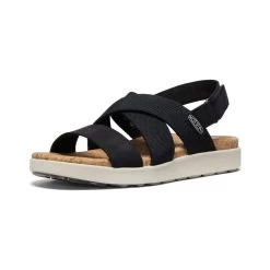 Keen Women's Elle Criss Cross Sandal | Black/Birch -Shoes Haven Shop 4d9958343b8084a05eea93395298af61045119bb