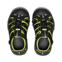 Keen Little Kids' Newport H2 | Black/Lime Green -Shoes Haven Shop 52e041cb888da61ff8a46a971119feddcf523e9a