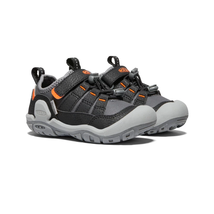 Keen Little Kids' Knotch Hollow Sneaker | Steel Grey/Safety Orange 4 Keen Little Kids' Knotch Hollow Sneaker | Steel Grey/Safety Orange - Image 2