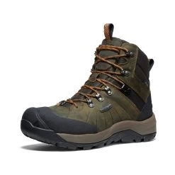 Keen Men's Revel IV Polar Waterproof Boot | Dark Olive/Marmalade -Shoes Haven Shop 620b7535daa3a4603908485bce1bd10e35f7788f