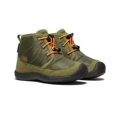 Keen Little Kids' Howser II Waterproof Chukka | Capulet Olive/Russet Orange -Shoes Haven Shop 68ba96c93f02bb1406a333147443cf203022e5ad