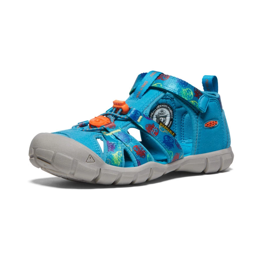 Keen Big Kids' Seacamp II CNX X Smokey Bear | Smokey Bear/Fjord Blue 5 Keen Big Kids' Seacamp II CNX X Smokey Bear | Smokey Bear/Fjord Blue - Image 3