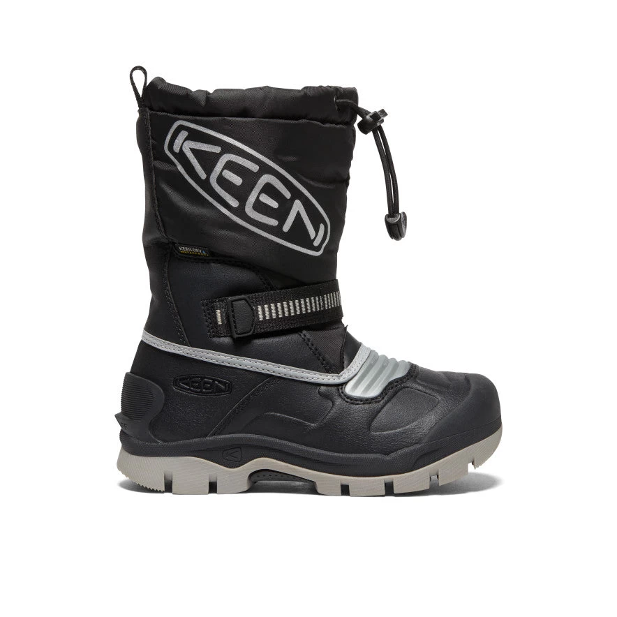 Keen Little Kids' Snow Troll Waterproof Boot | Black/Silver 2 Keen Little Kids' Snow Troll Waterproof Boot | Black/Silver