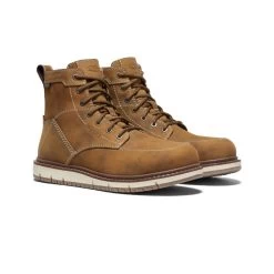 Keen Women's San Jose 6" Waterproof Boot (Aluminum Toe) | Almond/Gum -Shoes Haven Shop 7a7447a518165d1c31a206b7d286fa3629f6a840