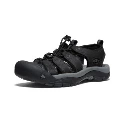 Keen Men's Newport Leather | Black/Steel Grey -Shoes Haven Shop 81a3e82d0b8194e8a0b5654876bd74876e4f5cd6