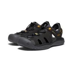 Keen Men's SOLR Sandal | Black/Gold -Shoes Haven Shop 87d4e6b5efa2dd44713932bdb56f1e316cdd2590