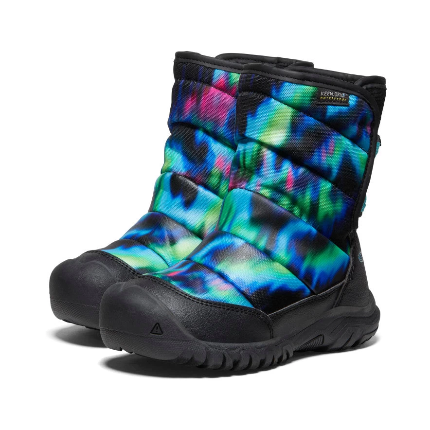 Keen Little Kids' Puffrider Waterproof Winter Boot | Northern Lights/Black 4 Keen Little Kids' Puffrider Waterproof Winter Boot | Northern Lights/Black - Image 2