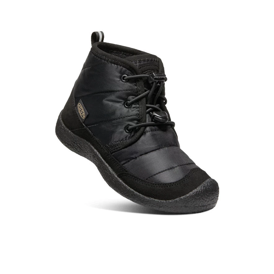 Keen Big Kids' Howser II Waterproof Chukka | Black/Black 5 Keen Big Kids' Howser II Waterproof Chukka | Black/Black - Image 3