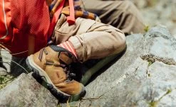 Keen Little Kids' Ridge Flex Waterproof Boot | Bison/Red Carpet 13 Keen Little Kids' Ridge Flex Waterproof Boot | Bison/Red Carpet -Shoes Haven Shop RidgeFlexPDPLifestyle1Kids 2