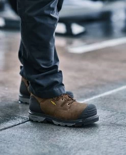 Keen Men's Camden 8" Insulated Waterproof Boot (Carbon-Fiber Toe) | Leather Brown/Black -Shoes Haven Shop SDD 1014 Camden 1027690 Right Image 1