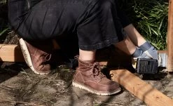 Keen Women's San Jose 6" Boot (Soft Toe) | Gingerbread/Off White -Shoes Haven Shop SDD 496 PDP SanJose 1024570 Top Image