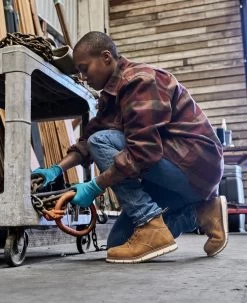 Keen Women's San Jose 6" Waterproof Boot (Aluminum Toe) | Almond/Gum -Shoes Haven Shop SDD 496 PDP SanJose 1026369 Left Image