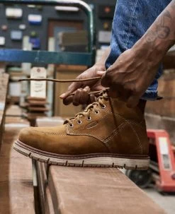 Keen Women's San Jose 6" Waterproof Boot (Aluminum Toe) | Almond/Gum -Shoes Haven Shop SDD 496 PDP SanJose 1026369 Right Image