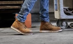 Keen Women's San Jose 6" Waterproof Boot (Aluminum Toe) | Almond/Gum -Shoes Haven Shop SDD 496 PDP SanJose 1026369 Top Image