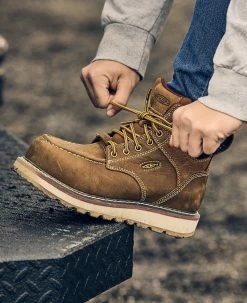 Keen Women's Cincinnati 6" Waterproof Boot (Carbon-Fiber Toe) | Belgian/Sandshell -Shoes Haven Shop SDD 505 PDP Cincinnati 1023224 Left Image