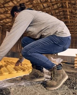 Keen Women's Cincinnati 6" Waterproof Boot (Carbon-Fiber Toe) | Belgian/Sandshell -Shoes Haven Shop SDD 505 PDP Cincinnati 1023224 Right Image