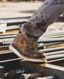 Keen Men's Cincinnati 6" Boot (Soft Toe) | Belgian/Sandshell -Shoes Haven Shop SDD 505 PDP Cincinnati 1025614 Left Image