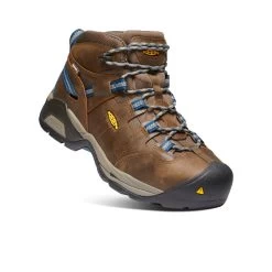 Keen Men's Detroit XT Waterproof Boot (Steel Toe) | Cascade Brown/Orion Blue -Shoes Haven Shop ab6bbcd4750c6723f1840d7f8255b992190051c9