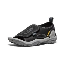 Keen Little Kids' Knotch River Open-Toe | Black/Steel Grey -Shoes Haven Shop ac9246d224f95914fc1e38f7c31b26aff382f76e