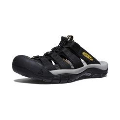 Men's Newport Slide | Black/KEEN Yellow -Shoes Haven Shop b7b112503773f386c374ea659cd24810247596fa