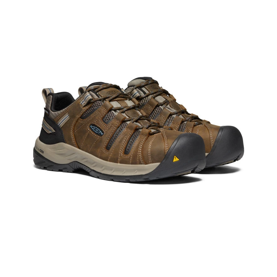 Keen Men's Flint II Waterproof (Steel Toe) | Cascade Brown/Orion Blue 4 Keen Men's Flint II Waterproof (Steel Toe) | Cascade Brown/Orion Blue - Image 2