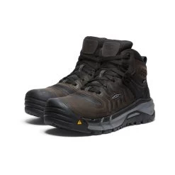 Keen Men's Kansas City+ KBF Waterproof Mid (Soft Toe) | Coffee Bean/Black -Shoes Haven Shop b85c99ee3efa6eff14d3b8477371d7400dc59f1b