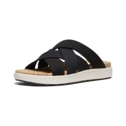 Keen Women's Elle Mixed Slide | Black/Birch -Shoes Haven Shop bf45f8405560d1476c44f936ee4fe93f18b60645