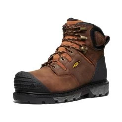 Keen Men's Camden 6" Waterproof Boot (Carbon-Fiber Toe) | Leather Brown/Black -Shoes Haven Shop c75d30673ada089de0c37af47b44af45000a95e6