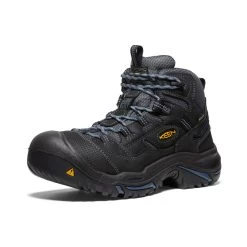 Keen Men's Braddock Waterproof Mid (Soft Toe) | Raven/Estate Blue -Shoes Haven Shop c80c27371ce809add9cd87e78e3aee8fc8230576