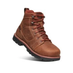 Keen Women's Seattle 6" Waterproof Boot (Aluminum Toe) | Gingerbread/Black -Shoes Haven Shop cbff22d6864c1ed1cc6e4fe765ddcd22e79a7982