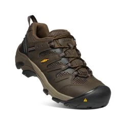 Keen Men's Lansing Low (Steel Toe) | Cascade Brown/Fired Brick -Shoes Haven Shop d7106b3de3e2c2d613484e4b51d49bfdcd3e1b72